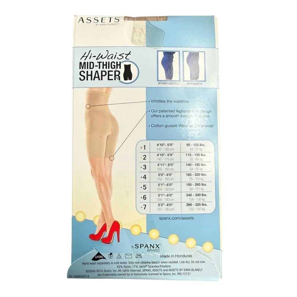 SPANX Hi-Waist Mid-Thigh Shaper in Beige‎ Size 2